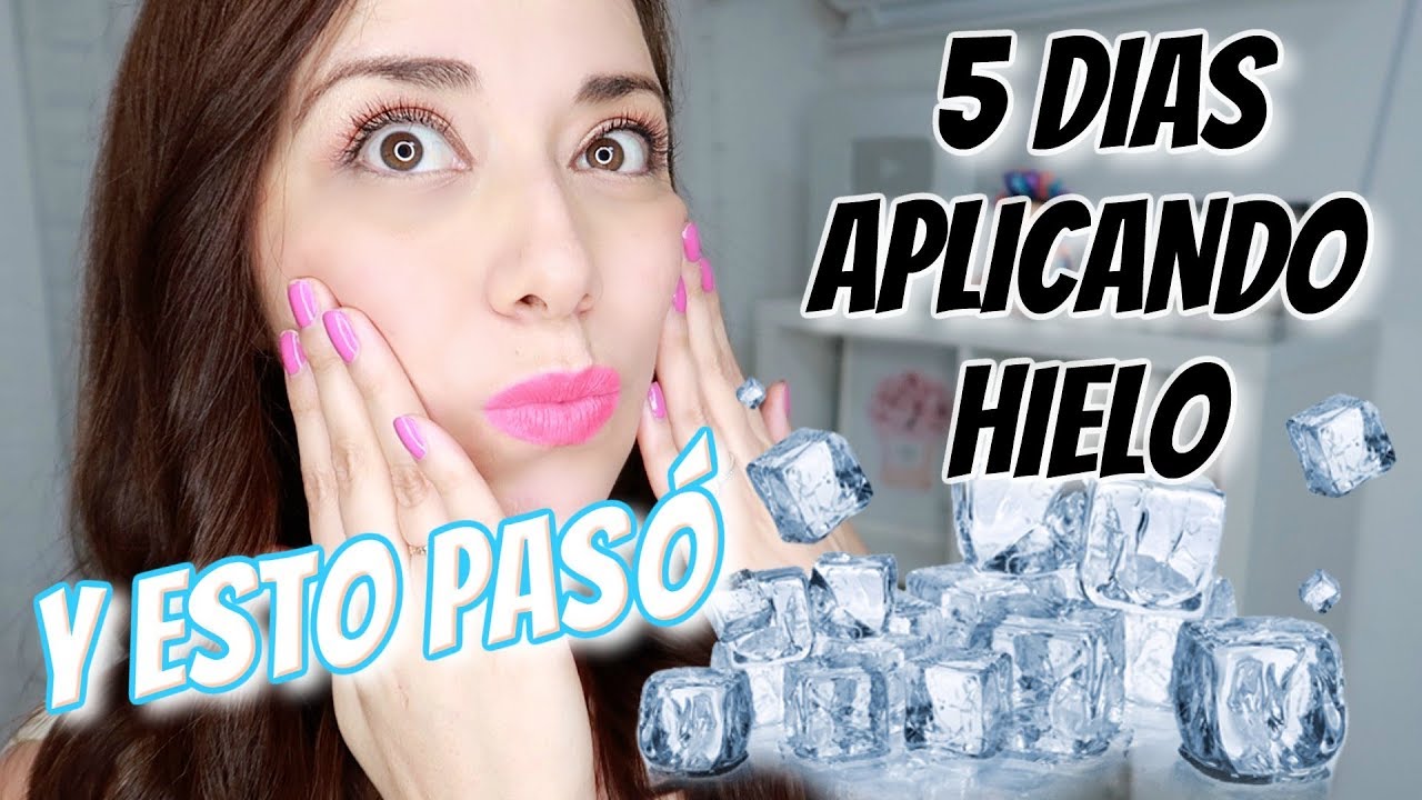 5 DIAS USANDO HIELO EN LA CARA 😱🧊| Erika Zárate