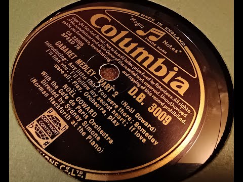 Cabaret Medley Part 2 - Noel Coward - 78rpm