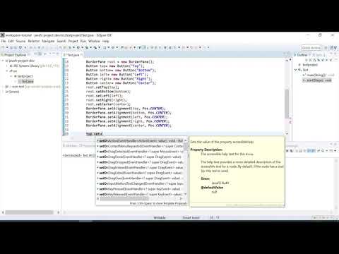 JavaFx- BorderPane Example