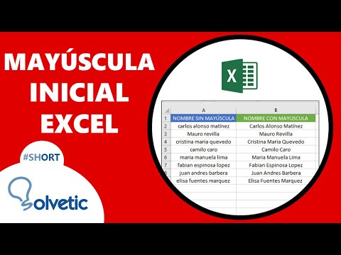 ▷ Cómo poner Mayúscula inicial Excel ✔️ - Solvetic