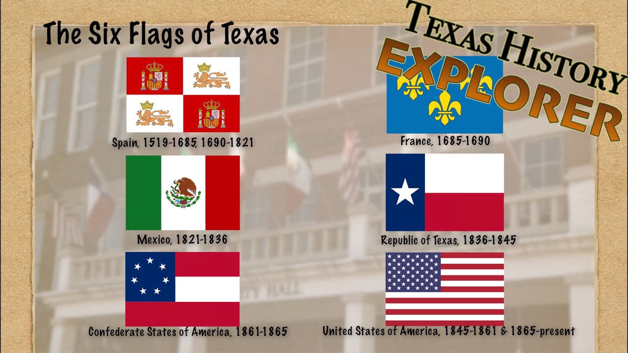 What are the five flags that flew over Texas? Tipseri