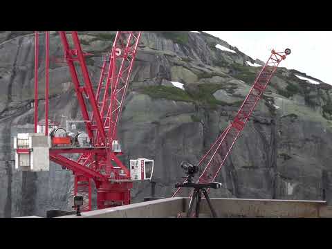 Making of - Wolffkran Kranaufbau Staumauer Grimselpass - Sommer 2021