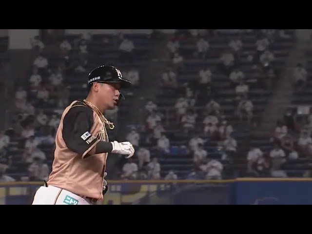 【7回表】ファイターズ・中田 本日2本目はダメ押しの3ランでリーグ単独トップの第15号!! 2020/8/12 M-F