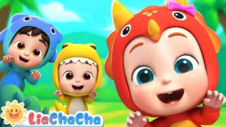 Download lagu 🔴 Dino Finger Family | Animal Songs | LiaChaCha Nursery Rhymes & Baby Songs mp3