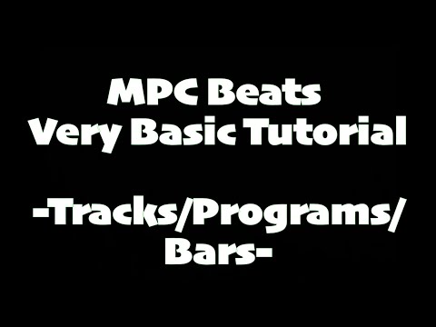 MPC Beats Tutorial Bars Tracks