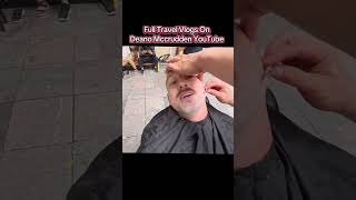 $2 beard trim on the streets of Hanoi 🇻🇳Full video is on Dea…