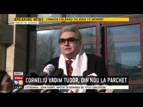 Corneliu Vadim Tudor, declaratii la Parchetul General