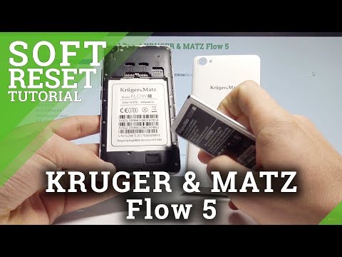 How to Remove Battery on KRUGER & MATZ Flow 5 - Force Restart / Soft Reset |HardReset.Info