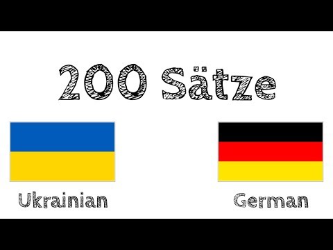 200 Sätze - Ukrainisch - Deutsch