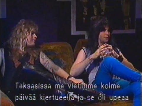W.A.S.P.-Blackie Lawless and Chris Holmes interview for Finnish TV 1985