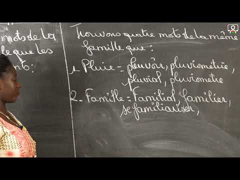 Exercice - Sixième - Français - Vocabulaire : Les mots de la même famille