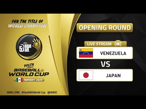 Venezuela vs Japan | Opening Round | WBSC Youth Baseball5 World Cup 2025