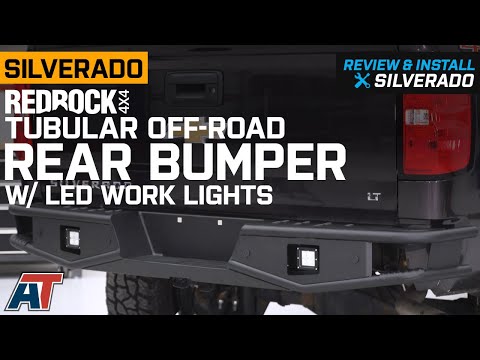 RedRock4x4 Tubular Off-Road Rear Bumper w/ LED Work Lights Review & Install (2007-2018 Silverado 1500)