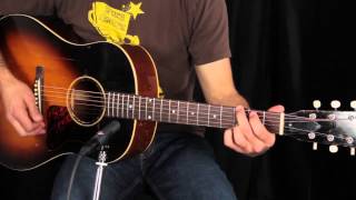 Video thumbnail for Vintage Gibson 1941 J35 Review - How does it sound? by Acoustic Letter