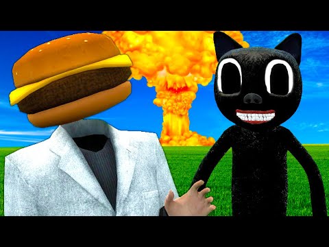 TESTING NUKES AGAINST CARTOON CAT! - Garry's Mod Roleplay(Gmod Survival)