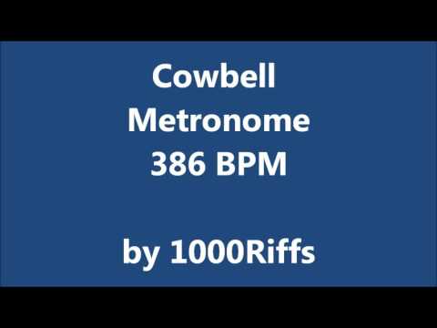 Cowbell Metronome 386 BPM - Beats Per Minute