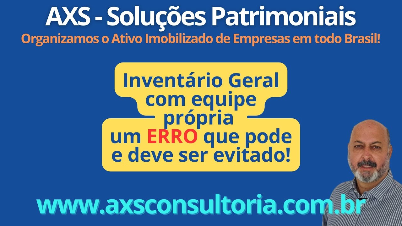 Inventario Geral com equipe própria - estrategia que deve ser evitada!