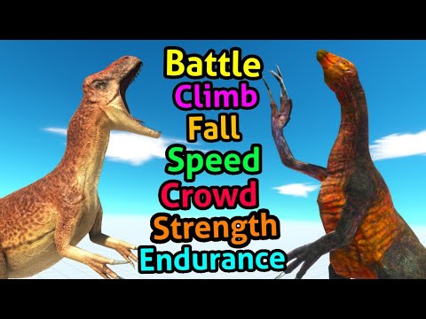 Battle ability Allosaurus vs Therizinosaurus Animal Revolt Battle Simulator