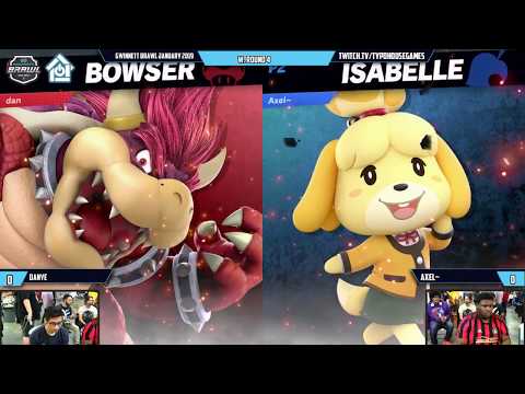 Gwinnett Brawl January 2020 - Danye(Bowser) VS Axel~(Isabelle)- W. Round 4