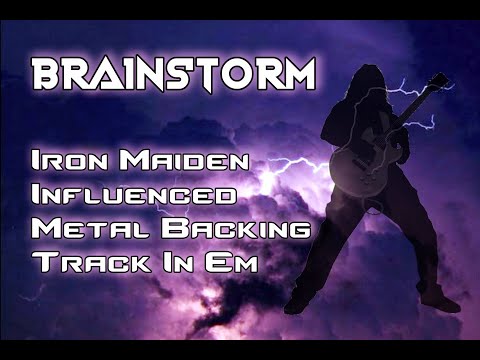 Brainstorm - Iron Maiden Influenced Metal Backing Track in Em