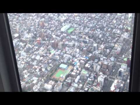 Inside Tokyo Skytree, Top floor. (HD Vid