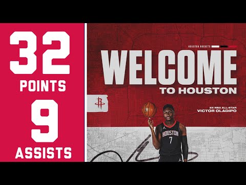 Victor Oladipo 32 Points 9 Assists In his Rockets Debut vs Bulls