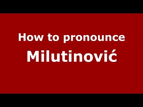 How to pronounce Milutinović (Argentine Spanish/Argentina) - PronounceNames.com