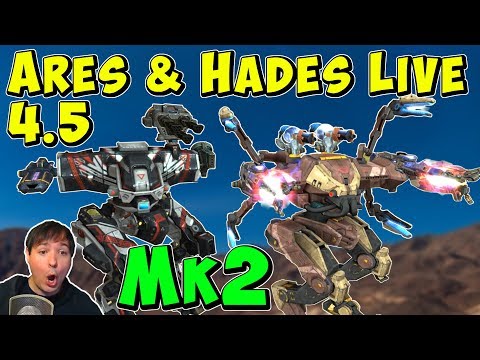 Mk2 Maxed ARES, HADES & NEMESIS Gameplay - War Robots 4.5 Live WR