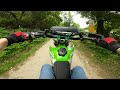 KLX140 Wide Open Solo Trail Riding