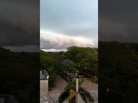 LLEGA LA TORMENTA A CALCHAQUÍ SANTA FE #clima #pronosticodeltiempo #tormenta #lluvia #granizo