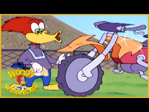 Woody Woodpecker Show | Moto-Double Cross | 1 Hour Compilation | Cartoons For Children
