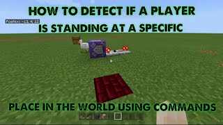 (Bedrock) How To detect a player standing on custom coordinates (Minecraft)