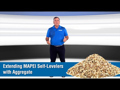 MTI-TV: Extending MAPEI self-levelers with aggregate