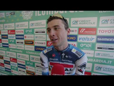 Andrea Bagioli - Interview at the finish - Il Lombardia 2023