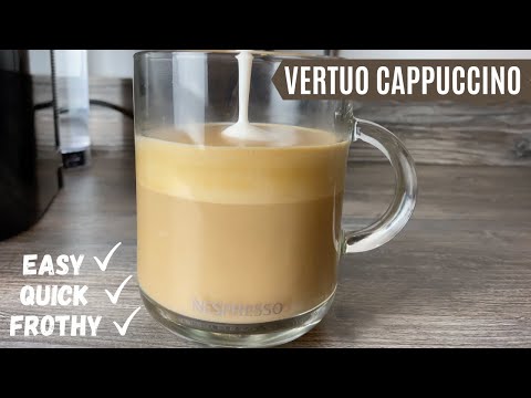 How to Make a Cappuccino with Nespresso Vertuo and Aeroccino milk Frother | VertuoLine Recipe