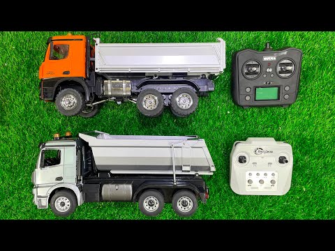Unboxing Mobil Mainan R/C Muldenkipper Vollmetalllegierung. SECALE 1/14 Mercedes Benz Arocs