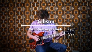 Video thumbnail for Gibson SG Standard 61 Sideways Vibrola Vintage Cherry played by Maarten Dispa | Demo @ TFOA by TFOA Demos