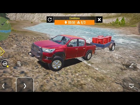 New Pickup Unlocked Truck Transporting Barrels | Off Road 4x4 Driving Simulator Android Gameplay HD