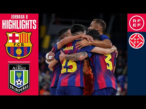 Resumen #PrimeraDivisiónFS | Barça 4-1 Viña Albali Valdepeñas| Jornada 8