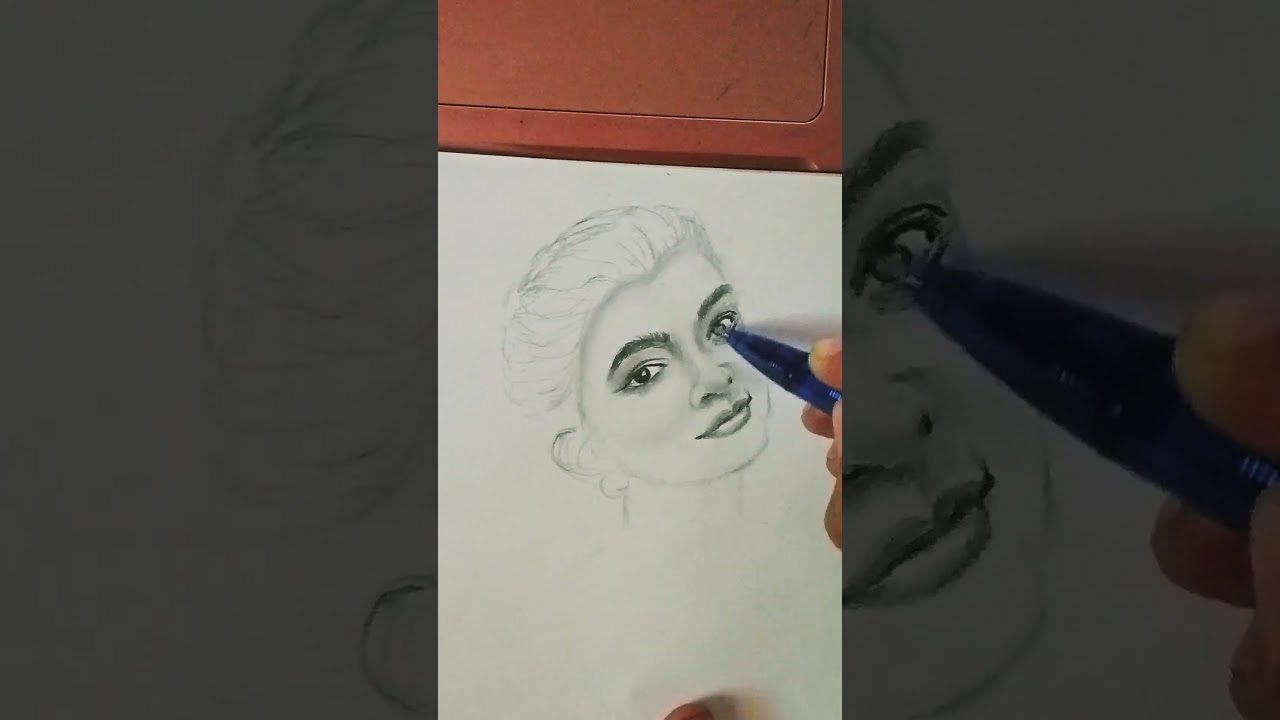 practicing art of the portrait...#art #pencildrawing