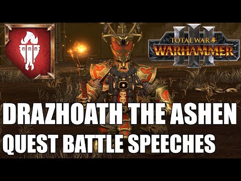 Drazhoath the Ashen Quest Battle Speeches
