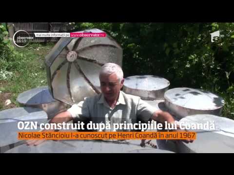 Nicolae Stăncioiu, un pensionar din comuna doljeană Perişor, a construit o farfurie zburătoare p