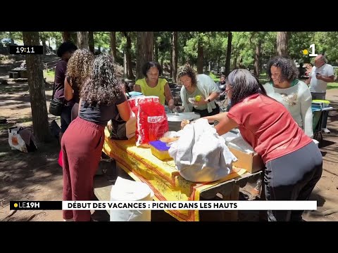 Un pik nik dan le chemin volcan pour bien commencer les vacances
