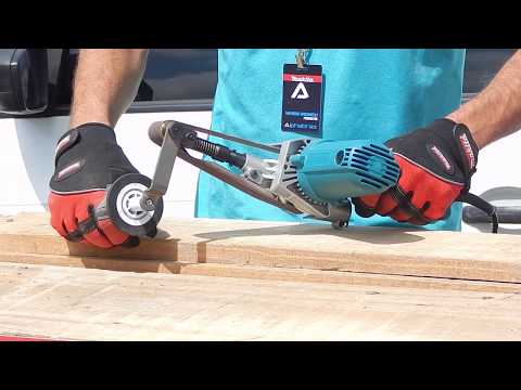 Makita Juostinis šlifuoklis 9031 30 mm video