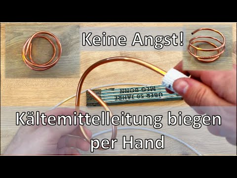 Bending Refrigerant Line / Copper Pipe by Hand – It's That Easy!