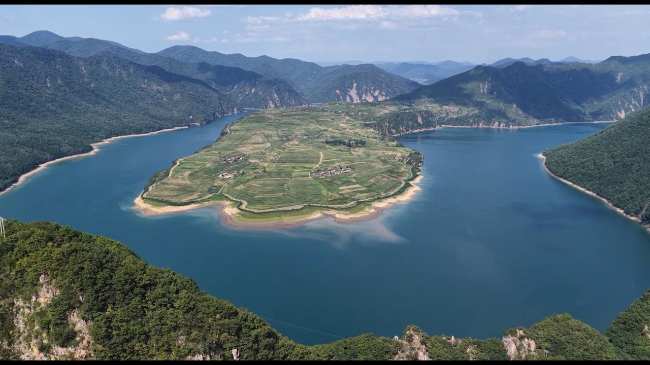 Paisaje del río Yalu en Jilin
