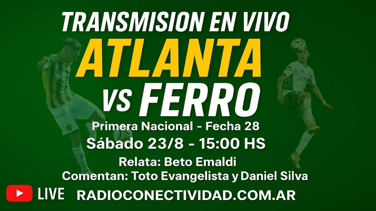 Atlanta vs. Ferro Carril Oeste EN VIVO (23/8/2025)