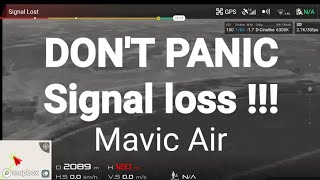 Mavic Air signal loss, return to home function.