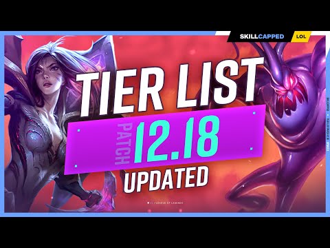 NEW UPDATED TIER LIST for PATCH 12.18: NEW PICKS! - League of Legends