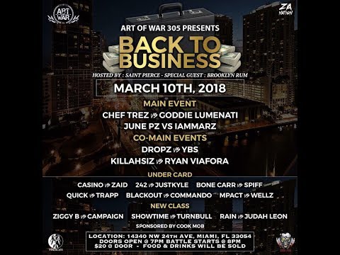 ARTOFWAR305: ZIGGY B vs CAMPAIGN (Hosted by ST. PIERCE and DON DOLLAZ)